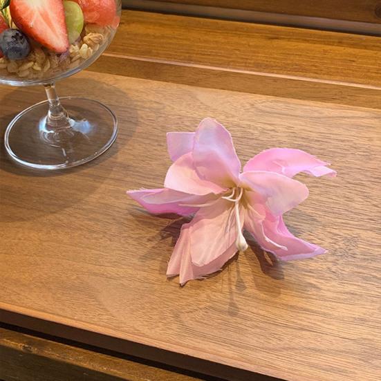 Spinka do włosów damska z bezpiecznym chwytem, realistyczny wzór kwiatowy, klips do włosów, nieblaknący, lekki, dekoracyjne akcesoria do włosów