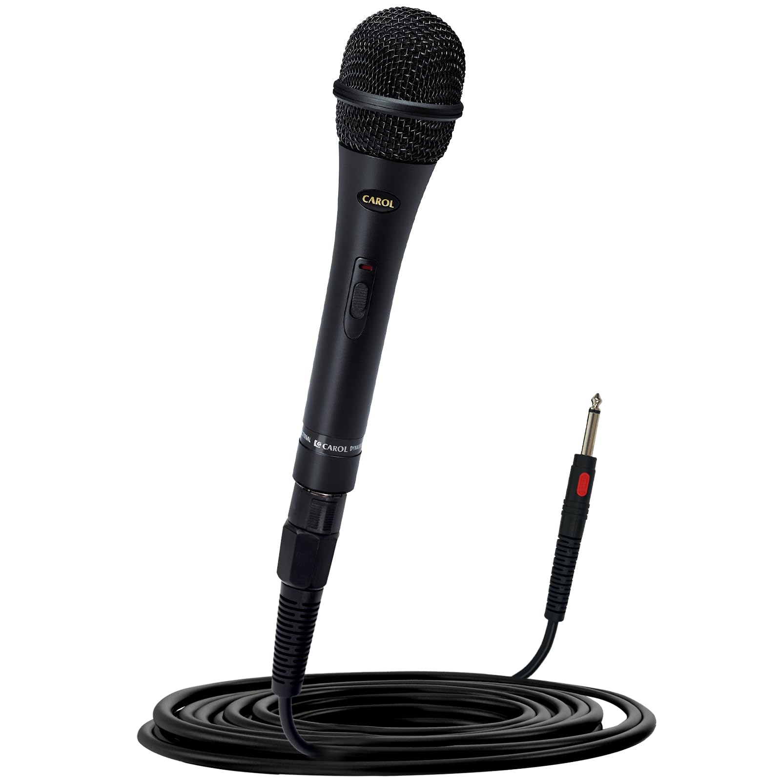 

CAROL XLR Dynamic for Live Game Video Studio Includes Meter XLR Cable to Plug GS-57 Microphone, Unidirectional, Low-Noise, Recording, Singing,
