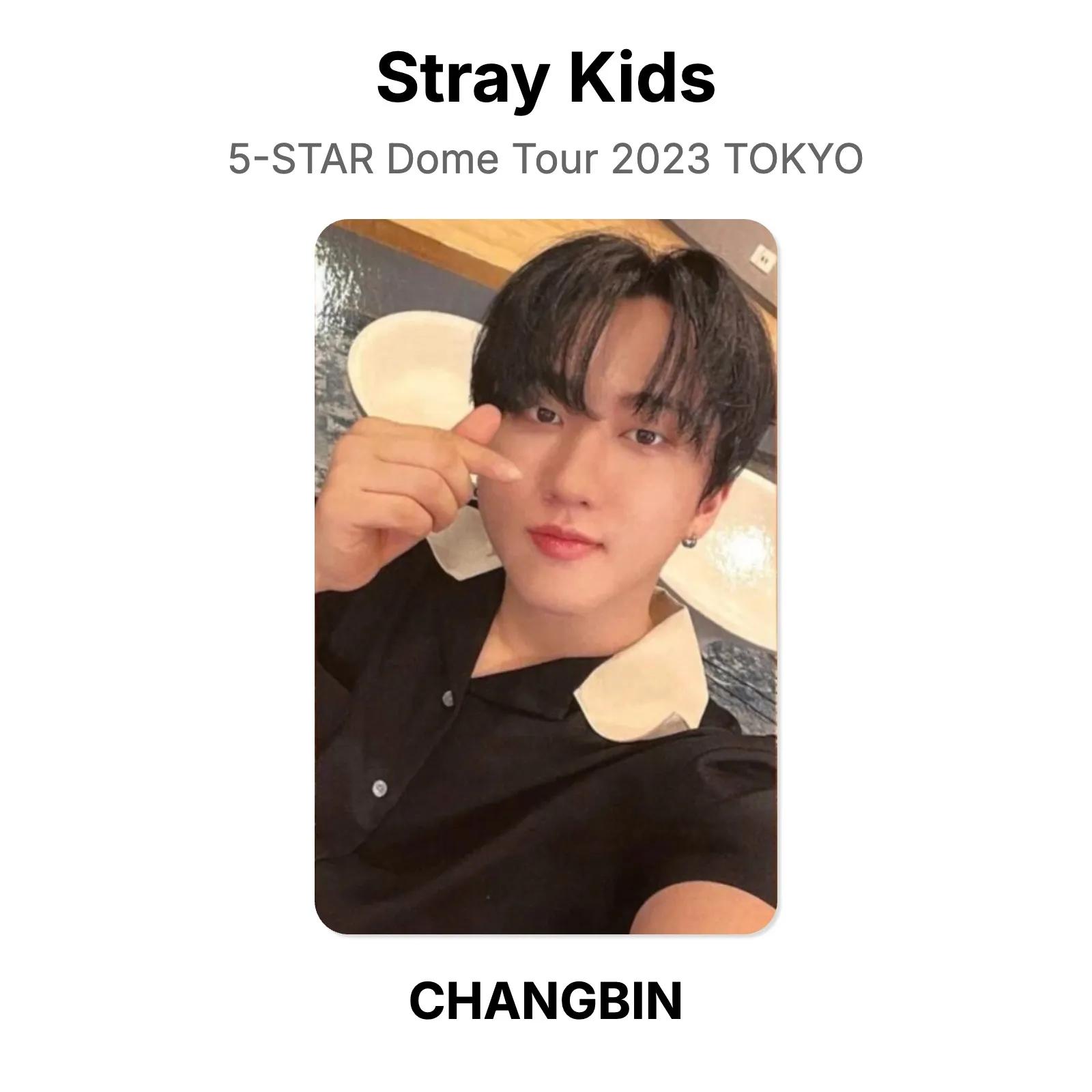 Stray Kids 5-STAR Dome Tour 2023 ТОКИО Официальная фотокарточка KPOP Специальный подарок CHANGBIN 01