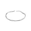 925 Sterling Silver Möbius Loop Bangle - Youthful, Niche Design Women's Bracelet