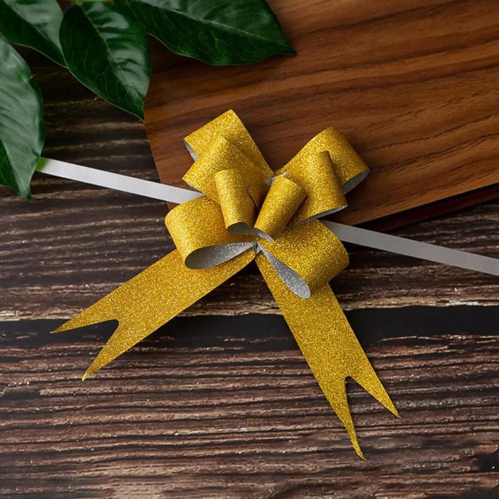 10Pcs Bowknots Ribbons For Gift Wrappers Wedding Birthday Party Pull Bow Knot Ribbon Christmas Gift Wrapping Ribbons Decoration