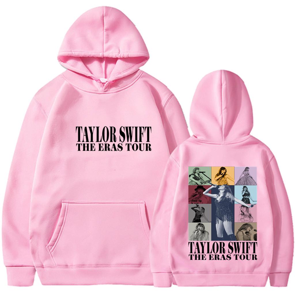 Women's Long Sleeve Pullover Hoodie Crewneck Sweatshirt Loose Fit Fleece Lined Letter Print Casual Top with Front Pocket and Adjustable Hood