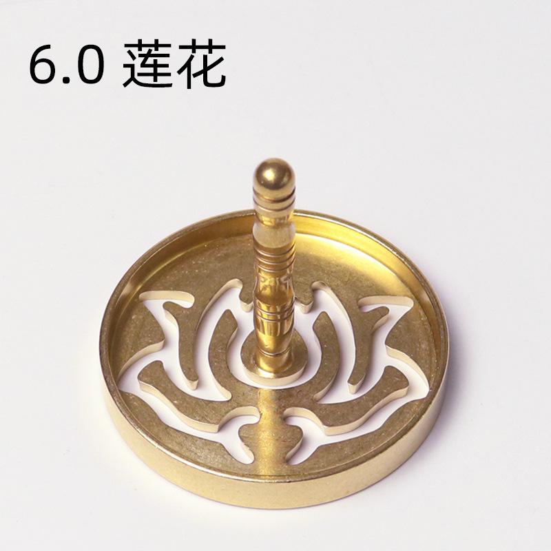 New Incense Press Tool Ash Mold Copper Metal Lotus Cloud Making Burner Powder Pressing Supplies Chinese Living Room Incense