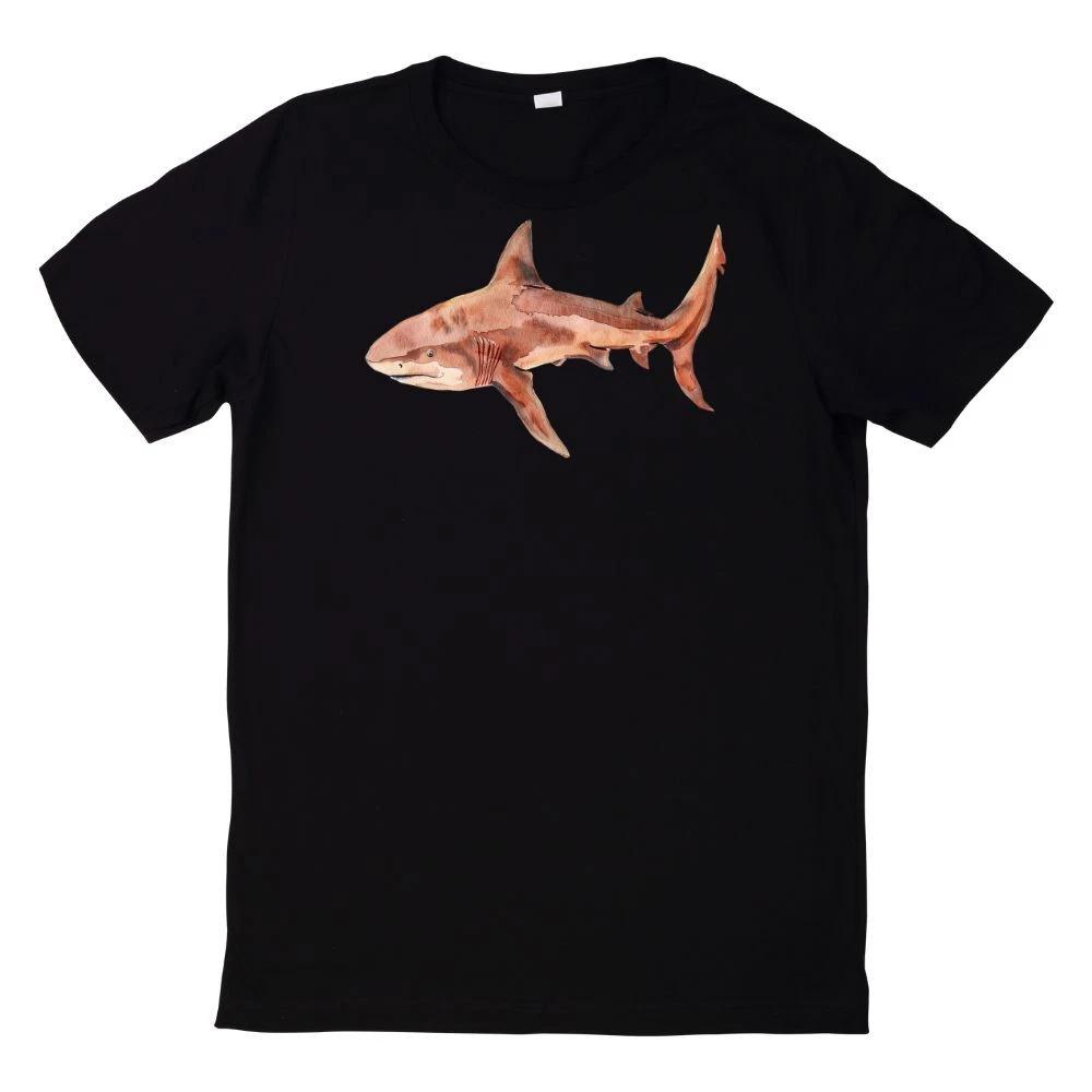 T-Shirt Aquarell Hai Motiv XXXL