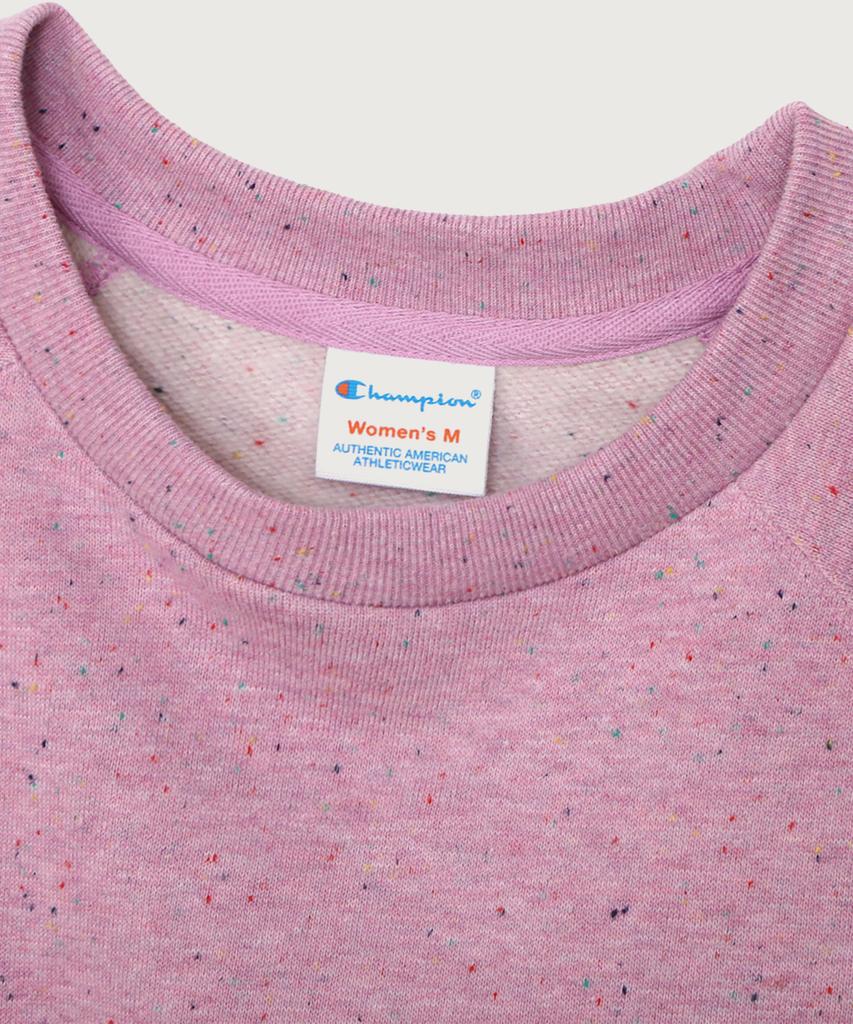CHAMPION Women'S Heart Logo Loose Fit Sweatshirt Purplish Pink