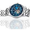 Classic Mechanical Watches Luxury Brand Business Automatic Watch for Men Rotatable Bezel Luminous Dial Steel Strap Clock