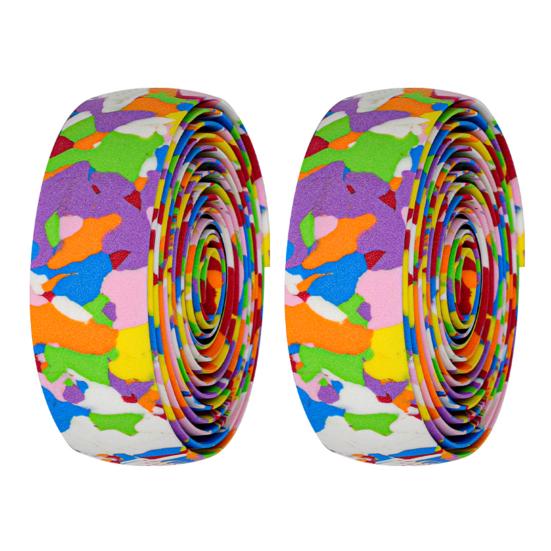 1 Set Bicycle Handlebar Tapes Elastic Sweat-proof Ergonomic Anti-slip Road Bicycle Bar Tapes for Refit