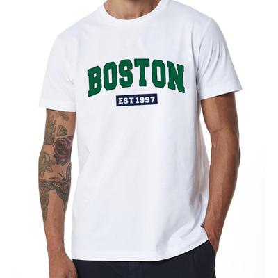 100% Bomull Herr Mode Boston EST 1997 Vardagliga Kortärmade T-shirts