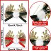 Christmas Deer Eyecatching Antler Hair Accessory With Vibrant Bow For All Occasions Festive