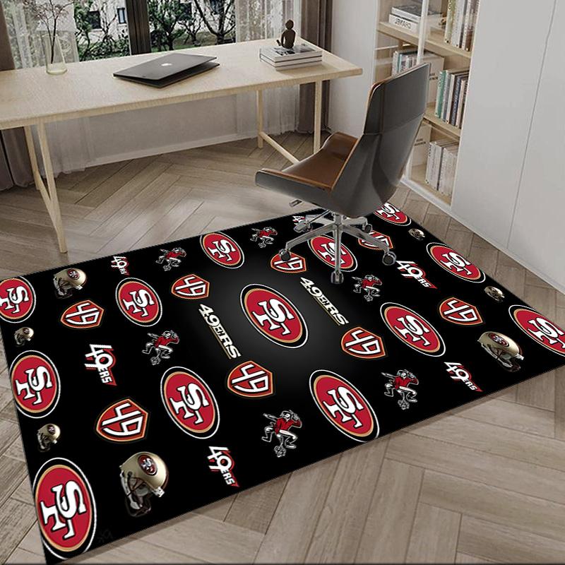 San Francisco Football Teppich, Küchenteppiche, Yogamatte, Rutschfeste Matten, Teppich für Badezimmer, Wohnzimmer Schlafzimmer, Camping Teppiche Weihnachtsgeschenk