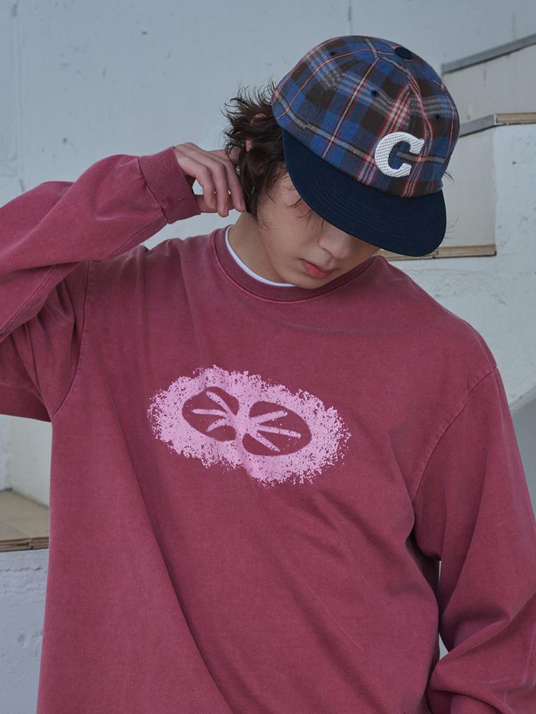 Olinkeompeulliteu C Logo Check Cap (Brown Check)