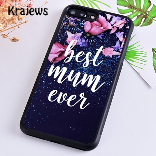 Krajews Best Mom ever In The World Phone Case Cover For iPhone 17 Air 16 15 14 plus 11 12 13 pro max coque Fundas