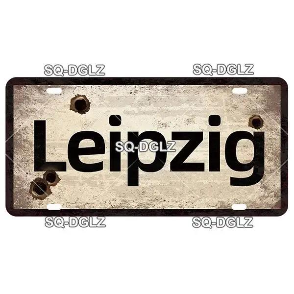 Vintage Berlin City War Metal Tin Sign | Retro Store & Bar Wall Decor Poster | Home Art Plaque