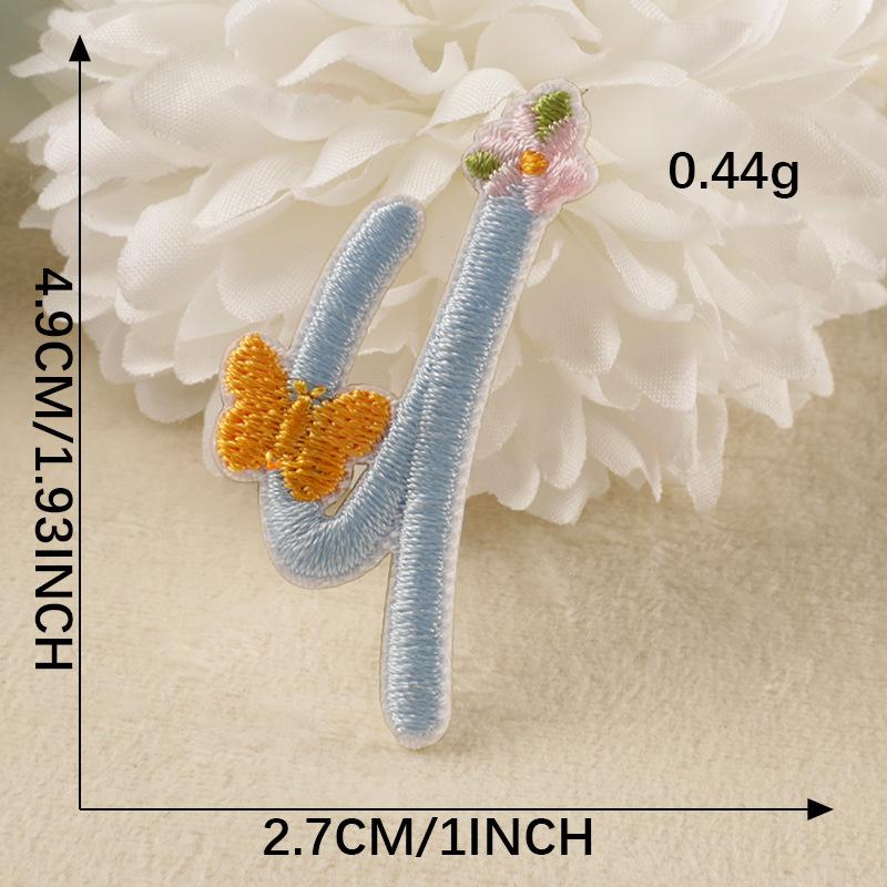 Self-Adhesive Embroidered Patches for Clothing, Shoes, Hats & Bags - Original 26 English Letters