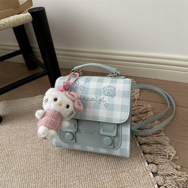 High value temperament simple backpack spring new fashion student commuting crossbody portable small square bag