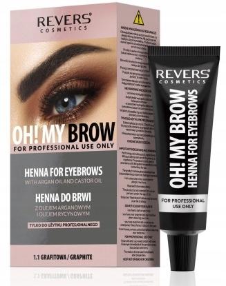Revers Henna Pro Farben für Augenbrauen Graphit Set 15 Anwendungen