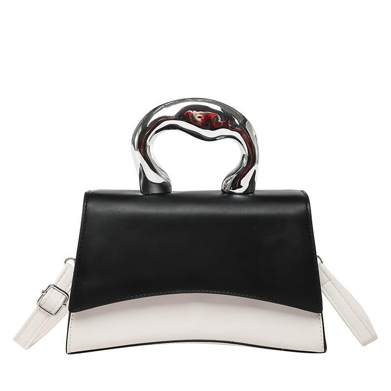 New Handbag Fashionable Contrasting Color Beautiful Shoulder Bag Messenger Bag High-end Temperament Handbag Woman