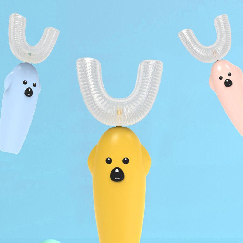 Gentle Electric Toothbrush For Kids Featuring Safe Silicone Design And Automatic Functionality