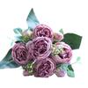 Artificial Peonies Flowers with 5 Heads Blooms And 4 Buds Faux Peony Bouquet Floral Arrangement for Home Vase Decor Boho Wedding Table Centerpiece