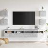 TV Wall Cabinets 4 Pcs Concrete Grey 30.5 X 30 X 30 Cm