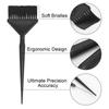 High Quality 3Pcs/Set Black Plastic Dyeing Brush Durable Professional Salon Hairdressing Tinting Comb Hairdresser Tool Accessory
