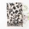 Womens Winter Printed Scarf Thick Warm Faux Cashmere Korean Style Shawl