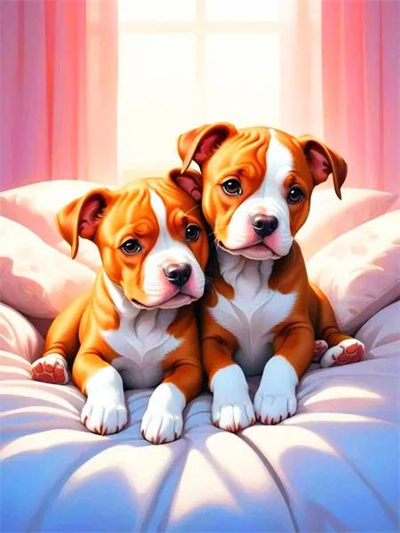 

Собака Алмазная вышивка Животное Полный квадрат Круглая Алмазная Мозаика Щенок Стразы Картина DIY Картина Ручная работа Full Round 20x30CM