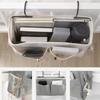 Bedhead Hanging Basket Cotton and Linen Fabric Bedside Sofa Hanging Storage Bag Bedside Shelf Dormitory and Apartment Storage
