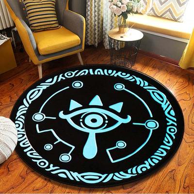 Zelda Round Rug Game Chair Rug 3D Classic Cartoon Round Mat Kids Room Decoration Living Room Bedroom Children Rug