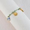 European And American Retro Multi-Element Bracelet For Women Celebrity Style Does Not Fade 18K Gold Fashionable Ladies Jewelry