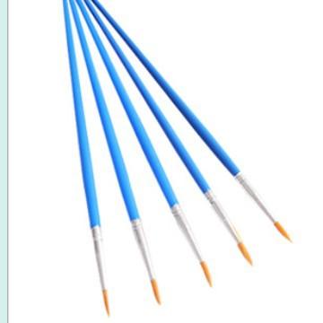 5pcs Painting Brushes Set Art Round Flat Hair Nylon Hair Paint Brush Pen for Oil Acrylic Watercolor School Art Supplies
