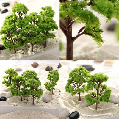 10Pcs Trees Model Diorama Wargame Plant Park Railway Scenery Landscape 5 Sizes