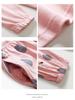 100% Cotton Women's Pajama Set – Breathable, Sweat-Absorbent, Long Sleeve Crew Neck for Indoor & Outdoor Wear (Autumn/Winter)