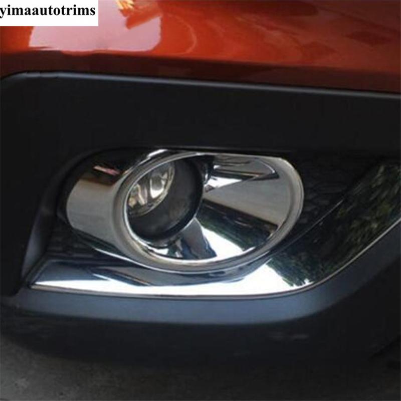 Car Front Fog Lamps Lights Ring Circle Decoration Cover Trim For Suzuki SX4 S-cross 2017 -  ABS Chrome Accessories Exterior