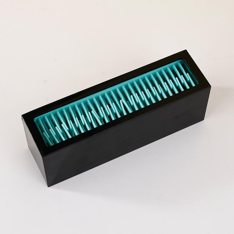 

Makeup Brush Holder Organizer Silicone Ventilate Air Drying Rack Horizontal Box Full Size Eyeliner Paint Pen Upright Container