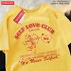 Parent Child Short Sleeve Self Love Club Fun Cupid Tshirt Cotton Casual Soft Street Hip Hop Clothes Summer Loose Family T-Shirts