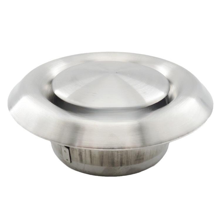 Spherical Disc Vent Outlet Crafted with 304 Stainless Steel for Use In Wall Hood Exhaust Systems and Ventilation Units