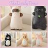Adorable Short Plush Siamese/blue/orange/cow/pig Cat Stuffed Animal Pillow Toy Perfect Birthday Gift