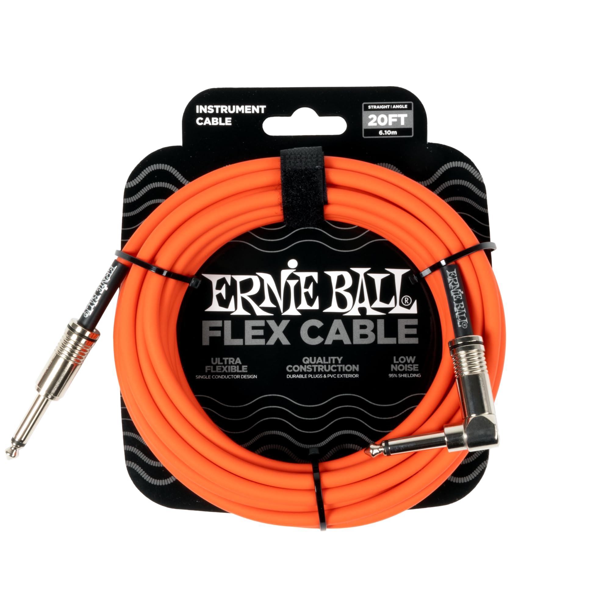 

ERNIE BALL 6467 Музыкальный инструментальный экранированный кабель 20 футов ГИБКИЙ ИНСТРУМЕНТАЛЬНЫЙ КАБЕЛЬ Тип оранжевый [оригинальный продукт] 6,09 м SL оранжевый