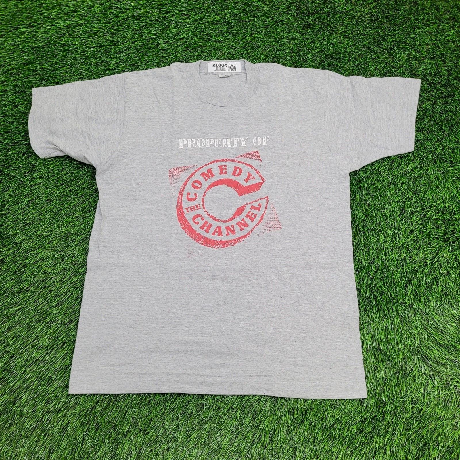 

Vintage 90s Comedy Channel Shirt M/L 20x27 Gray TV-Show 3XL