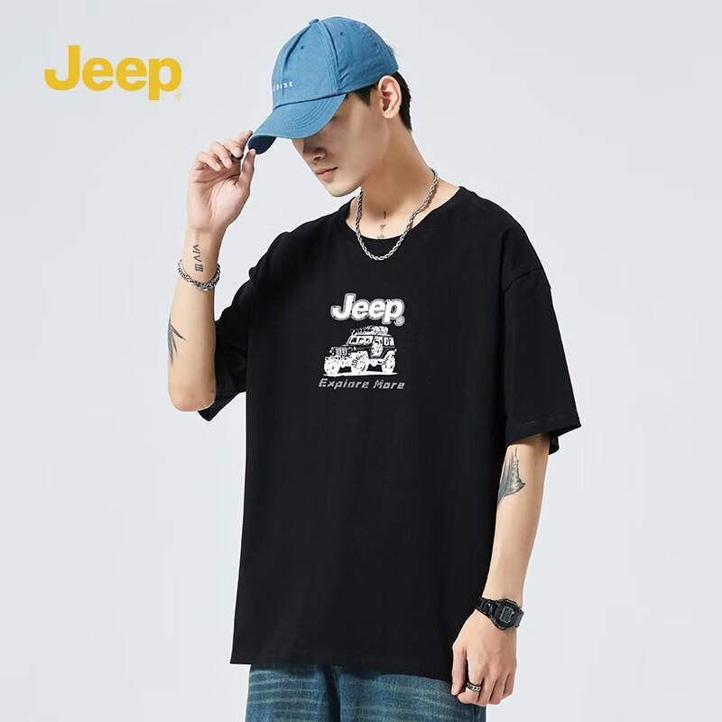 Jeep Unisex 2025 Printed Short Sleeve T-Shirt L