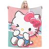 Hello Kitty Blankets Cute Cartoon Wool Funny Warm Throw Blankets for Bedding Lounge Textile Decor