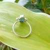 925 Sterling Silver  Natural Paraiba Tourmaline Gemstone Ring Sz  6.75 US