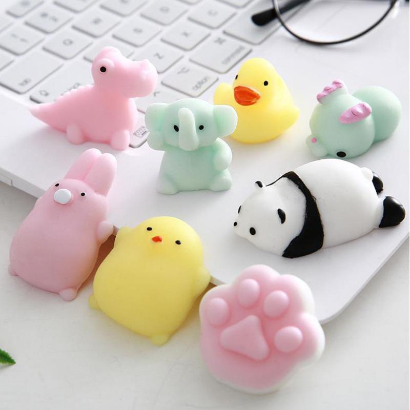 Cute Cartoon Animal Shape Squeezing Healing Toy Stress Reliever Gift Desktop Decor