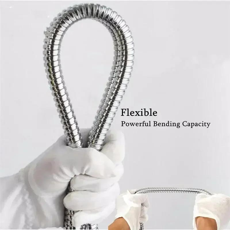 Hose Garden Water Hose Pipe Extension Accessories Shower New 1.5/2M Black SUS304 Pull Pipes Flexible Bathroom Extendable Hoses