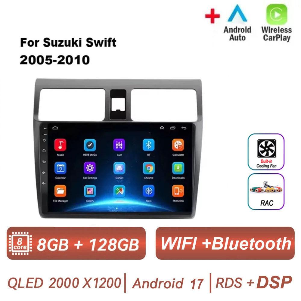 Android 17 Car Radio for Suzuki Swift 2005 2006 2007 2008 2009 2010 2DIN Multimedia Player Navigation Carplay GPS Video IPS 4G