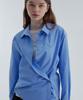 RAVEROUS Rvs Wrap Shirt Blue