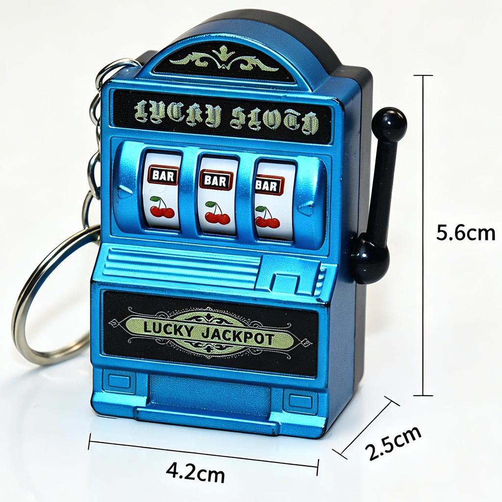 Retro Cross-Border Fruit Machine Spinner Keychain & Magnet