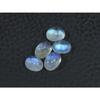 4X6 MM Natural Rainbow Moonstone Oval Cabochon Loose Gemstone 5Pcs Lot C-1778