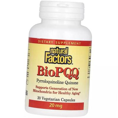 Pirrolochinolinchinone, BioPQQ 20, Natural Factors 30 vegcaps (70406007)
